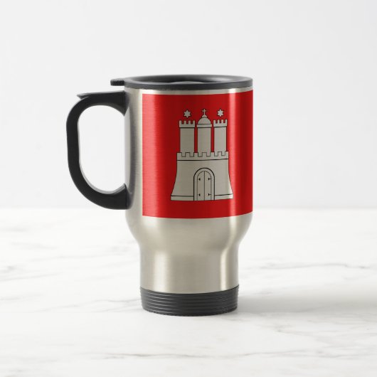Flagge Hamburg Travel Mug Reisebecher (Links)