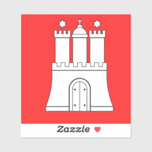 Flagge Hamburg Vinyl Sticker