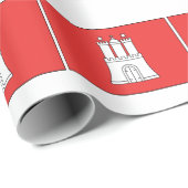 Flagge Hamburgs Deutschland Geschenkpapier (Rolleneckpunkt)