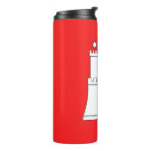 Flagge Hamburgs Thermal Tumbler Thermosbecher (Nach links gedreht)