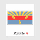 Flagge Harare (ehemals Salisbury), Simbabwe Aufkleber (Blatt)