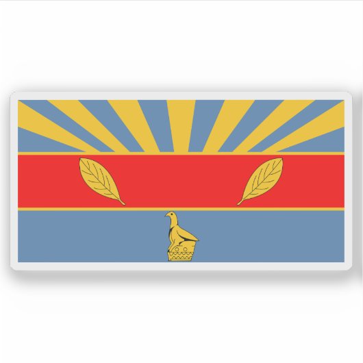 Flagge Harare (ehemals Salisbury), Simbabwe Aufkleber (Vorderseite)