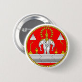 FLAGGE HAUPTelefanten LAOS DREI Button (Vorne & Hinten)