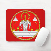FLAGGE HAUPTelefanten LAOS DREI Mousepad (Mit Mouse)