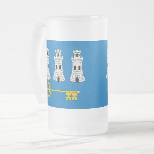 Flagge Havannas, Kuba Mattierte Tasse von Glasbäer (Vorderseite Links)