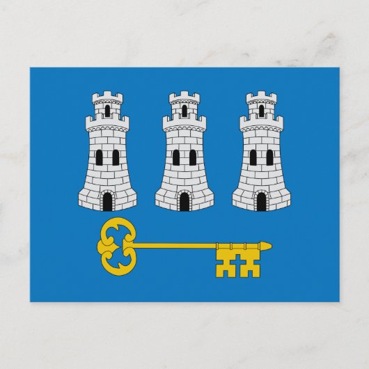 Flagge Havannas, kubanische Postkarte (Vorderseite)