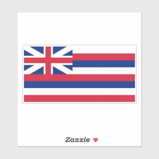 Flagge Hawaiis Aufkleber (Blatt)