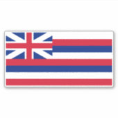 Flagge Hawaiis Aufkleber (Vorderseite)
