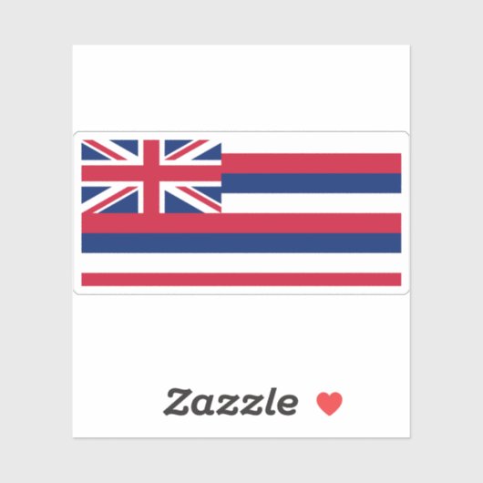 Flagge Hawaiis Aufkleber (Blatt)
