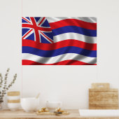 Flagge Hawaiis Poster (Küche)