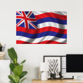 Flagge Hawaiis Poster (Heimbüro)