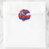 Flagge Hawaiis Runder Aufkleber (Tasche)