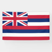 Flagge Hawaiis (US-Staat) Banner (Horizontal)