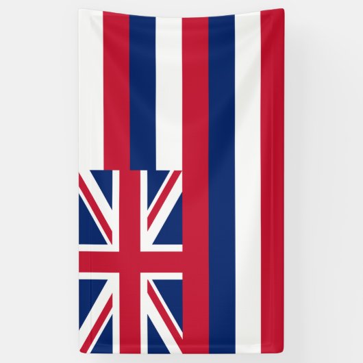 Flagge Hawaiis (US-Staat) Banner (Vertikal)