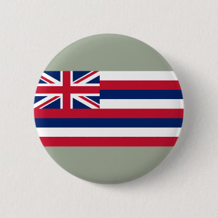 Flagge Hawaiis (US-Staat) Button