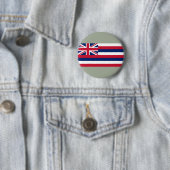 Flagge Hawaiis (US-Staat) Button (Beispiel)