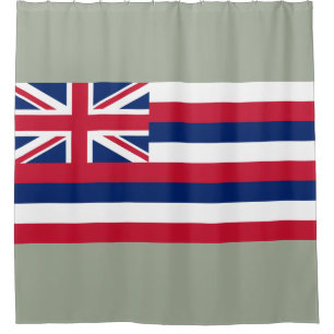 Flagge Hawaiis (US-Staat) Duschvorhang