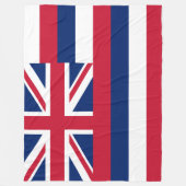 Flagge Hawaiis (US-Staat) Fleecedecke (Vorderseite)