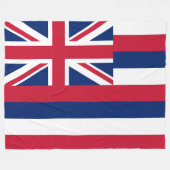 Flagge Hawaiis (US-Staat) Fleecedecke (Vorderseite (Horizontal))