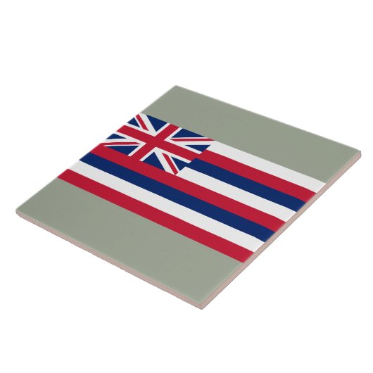 Flagge Hawaiis (US-Staat) Fliese (Seite)