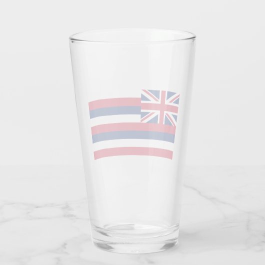 Flagge Hawaiis (US-Staat) Glas (Rückseite)