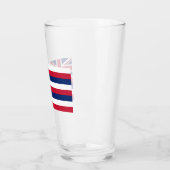 Flagge Hawaiis (US-Staat) Glas (Links)