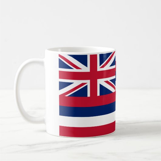 Flagge Hawaiis (US-Staat) Kaffeetasse (Links)