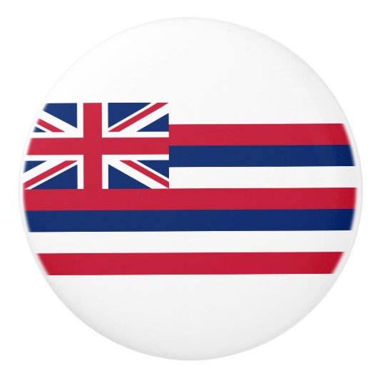Flagge Hawaiis (US-Staat) Keramikknauf (Vorderseite)