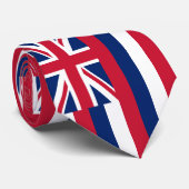 Flagge Hawaiis (US-Staat) Krawatte (Gerollt)