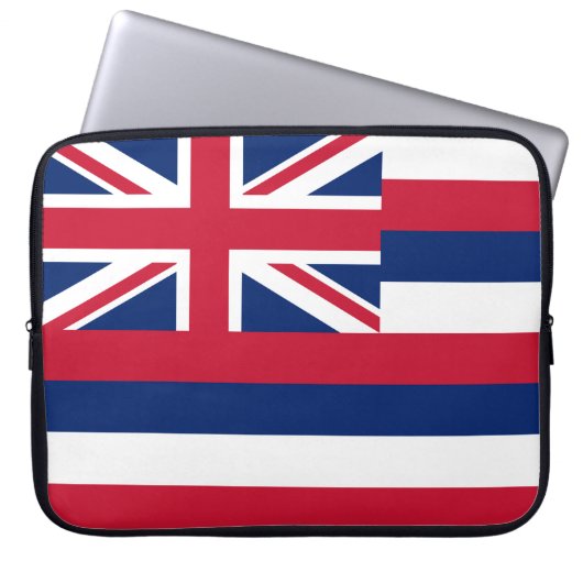 Flagge Hawaiis (US-Staat) Laptopschutzhülle (Vorderseite)