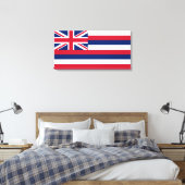 Flagge Hawaiis (US-Staat) Leinwanddruck (Insitu (Schlafzimmer))