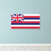 Flagge Hawaiis (US-Staat) Leinwanddruck (Insitu (Holzboden))