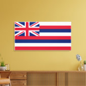 Flagge Hawaiis (US-Staat) Leinwanddruck (Insitu (Wohnzimmer))