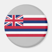 Flagge Hawaiis (US-Staat) Magnet (Vorne)