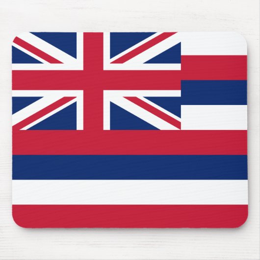Flagge Hawaiis (US-Staat) Mousepad (Vorne)