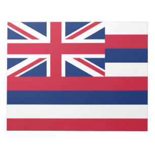 Flagge Hawaiis (US-Staat) Notizblock