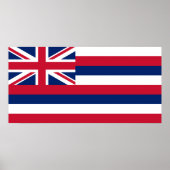 Flagge Hawaiis (US-Staat) Poster (Vorne)