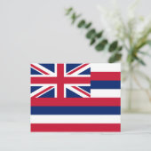 Flagge Hawaiis (US-Staat) Postkarte (Stehend Vorderseite)