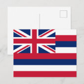 Flagge Hawaiis (US-Staat) Postkarte (Vorne/Hinten)