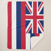 Flagge Hawaiis (US-Staat) Sherpadecke (Vorderseite)