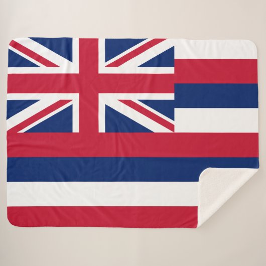 Flagge Hawaiis (US-Staat) Sherpadecke (Vorderseite (Horizontal))