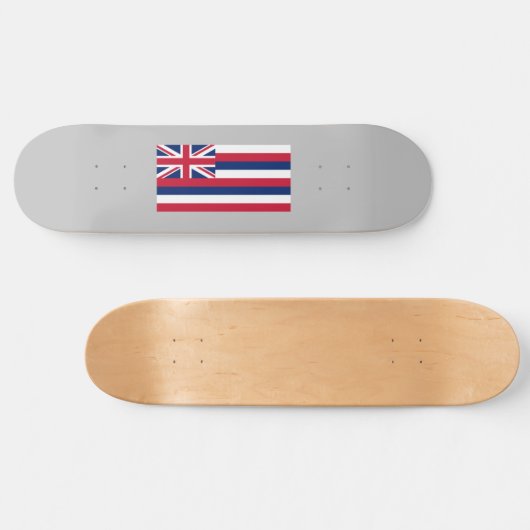 Flagge Hawaiis (US-Staat) Skateboard (Horizontal)