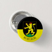 Flagge Heidelbergs - DEUTSCHLAND Button (Vorne & Hinten)