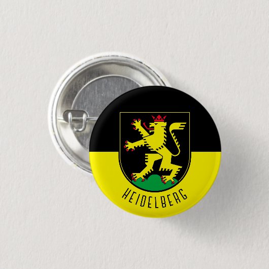 Flagge Heidelbergs - DEUTSCHLAND Button (Vorne & Hinten)