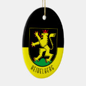 Flagge Heidelbergs - DEUTSCHLAND Keramik Ornament (Rechts)