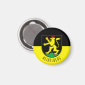 Flagge Heidelbergs - DEUTSCHLAND Magnet (Vorderseite/Rückseite)