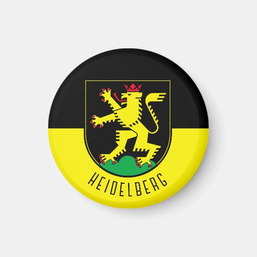 Flagge Heidelbergs - DEUTSCHLAND Magnet (Vorne)