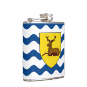 Flagge Hertfordshire Hip Flask Flachmann (Rechts)