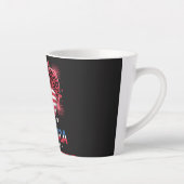 Flagge Herz Leopard 1776 2026 4. Juli Milchtasse (Rechts)