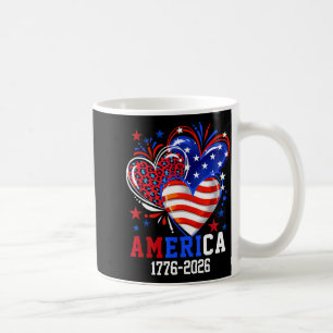 Flagge Herz Leopard 1776 2026 july 4. 250. Kaffeetasse